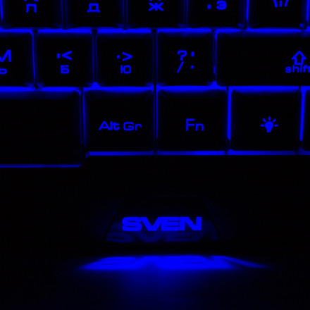 Клавиатура SVEN Challenge 9300 игровая черно-фиолетовая