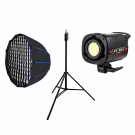 Студийный комплект освещения COB CQ-500 с октобоксом BobbyStudio 70 см и стойкой 2.8 м
