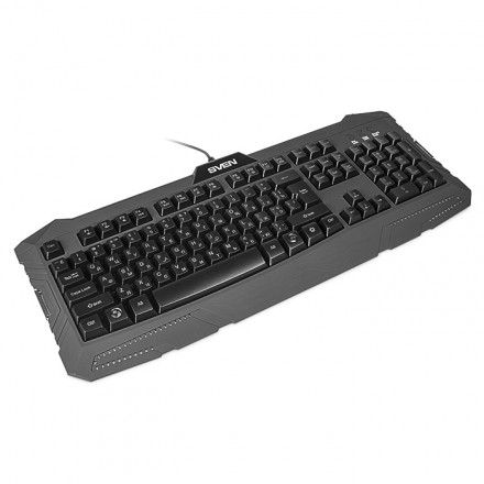 Клавиатура SVEN Challenge 9100 игровая черно-красная