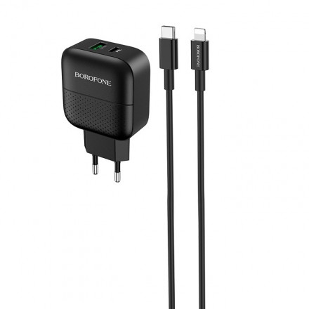 Зарядное устройство Borofone BA46A 18W 3.0A Type-C/USB