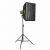 Набор световой осветитель Bediro t200 + насадка софтбокс 50x70 с сотами + усиленная стойка