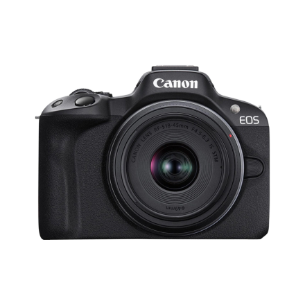 Беззеркальный фотоаппарат Canon EOS R50 Kit RF-S 18-45mm IS STM — 24MP, 4K, Wi-Fi, Bluetooth, поворотный экран
