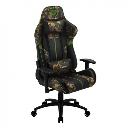 Игрвое кресло Gaming Chair ThunderX3 BC3 CAMO BLACK HAWK 65mm wheels PVC Leather